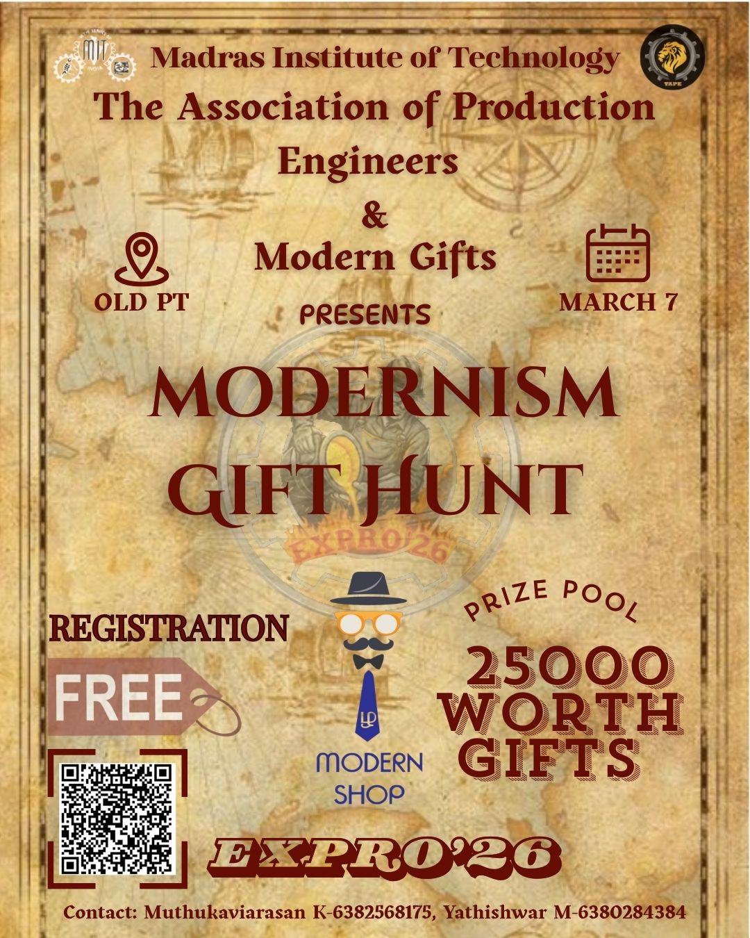 EXPRO ’26 - MODERNISM GIFT HUNT Gift Hunt Poster 